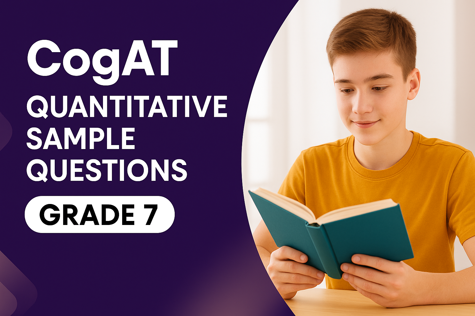 CogAT Quantitative Sample Questions Grade 7