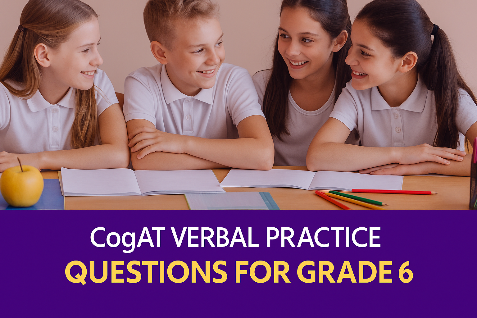 CogAT verbal practice questions Grade 6
