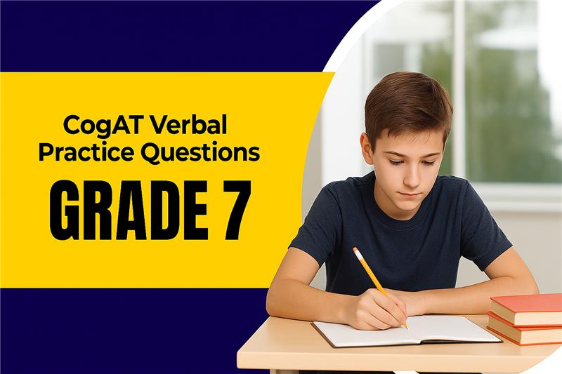 CogAT Verbal practice questions Grade 7