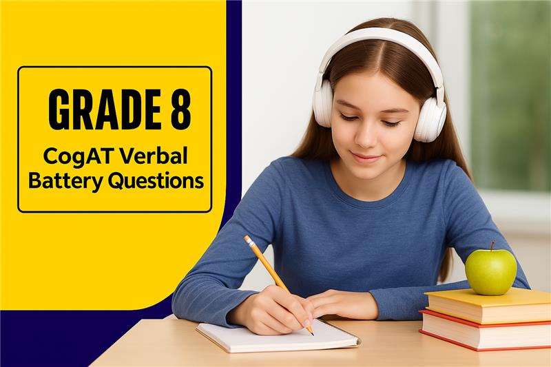 Grade 8 CogAT Verbal Battery questions