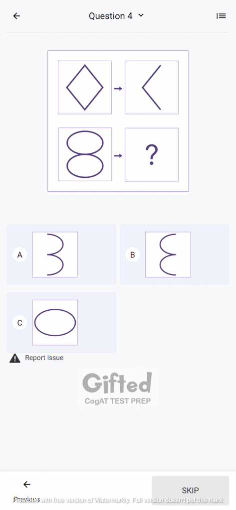 CogAT practice test