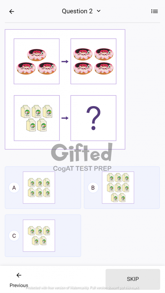 Sample Practice Questions Grade 2 Quantitative