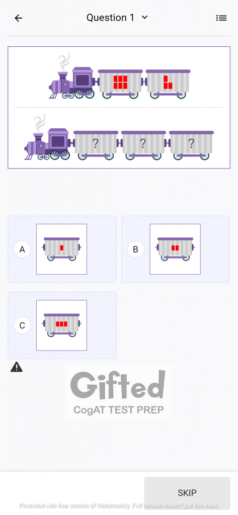 Free Cognitive Ability Test Practice for Grade 1