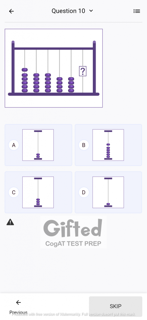 Free CogAT Practice Questions for Number Series