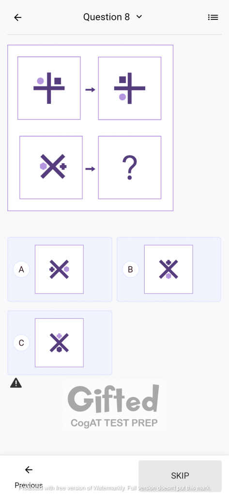 Free Cognitive Abilities Test - CogAT Test Prep for Grade 1