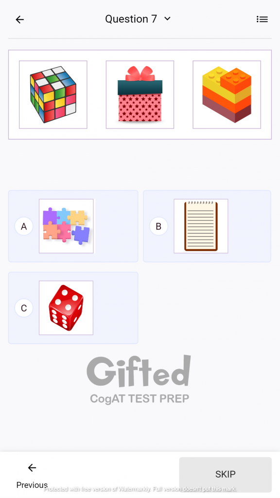 Free Gifted and Talented test preparation Questions for 2nd Grade