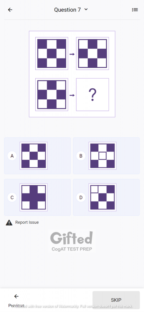 Cogat nonverbal kindergarten 