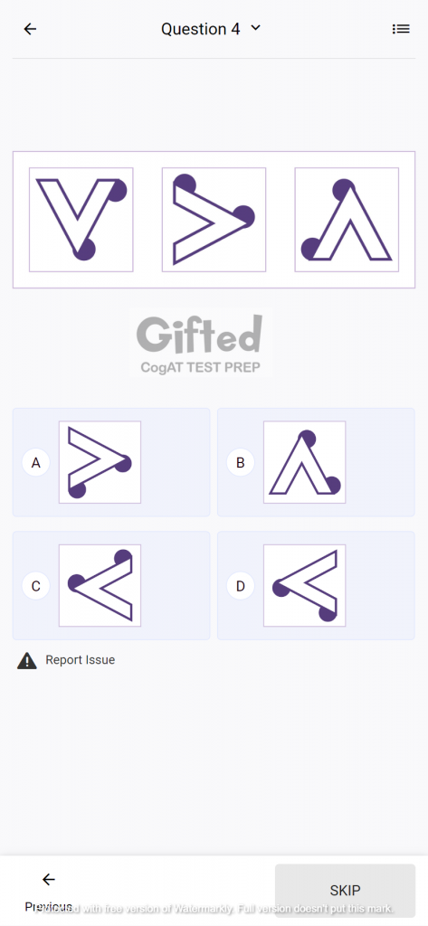 CogAT practice test grade 1
