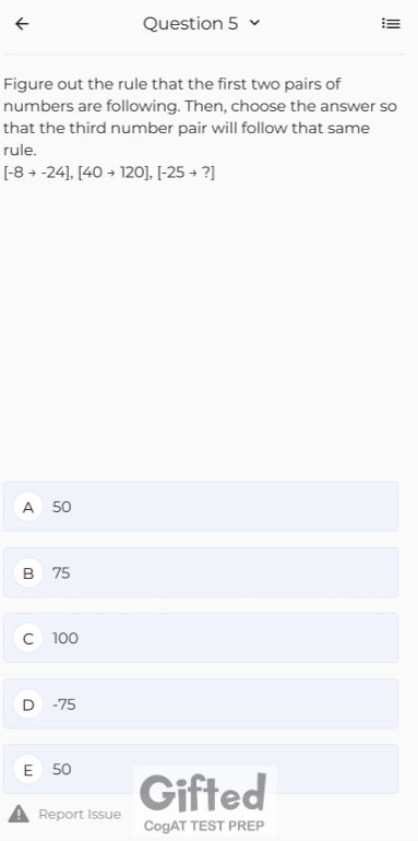 Grade 7 number analogies practice worksheet