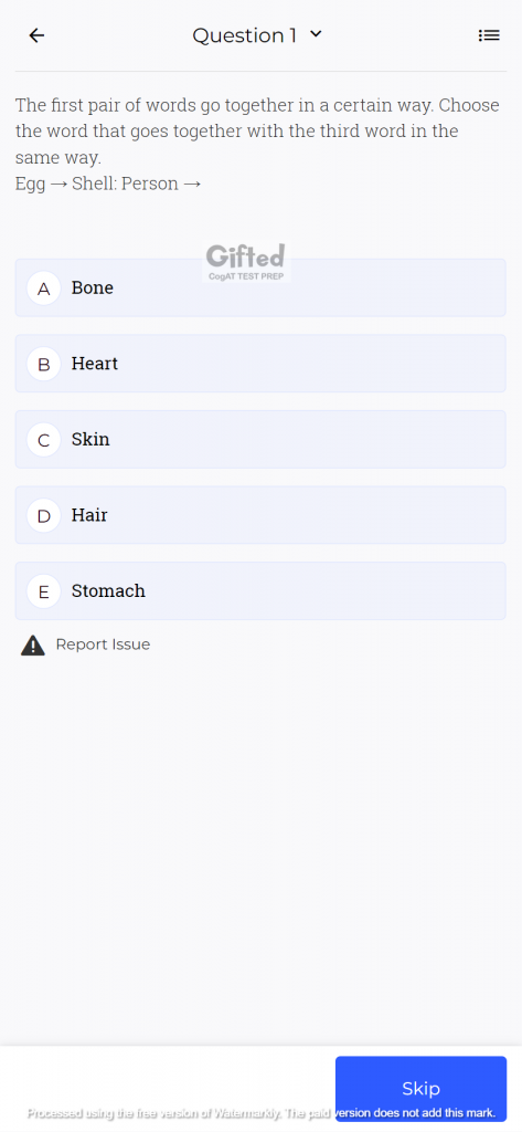 grade 5 cogat quantitative practice test 