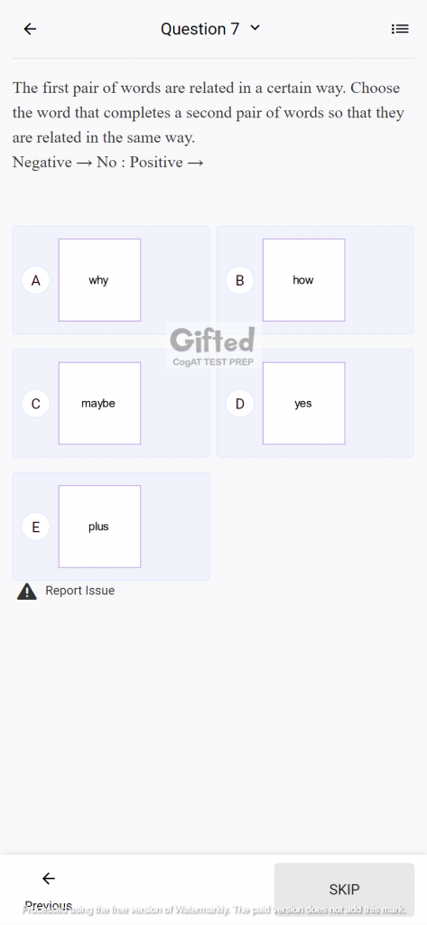 gifted test
