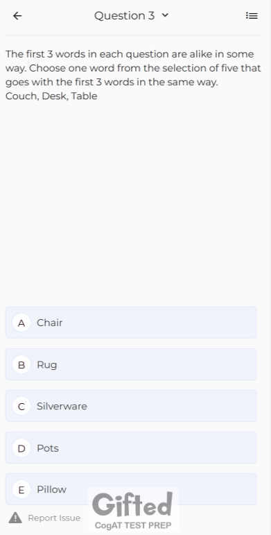 How to solve verbal classification, step by step