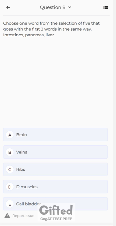 Student working through a classification problem