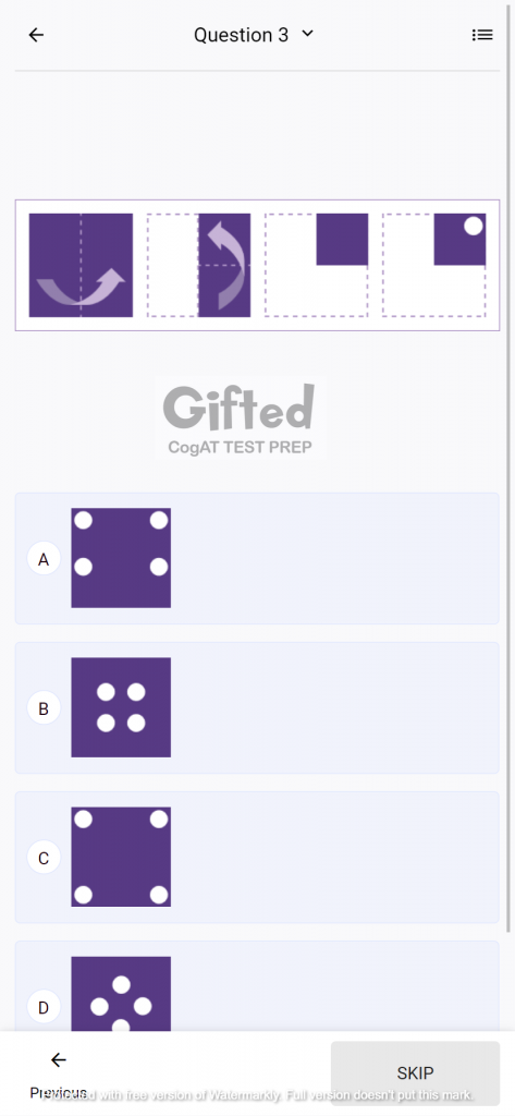 Gifted Practice Test 