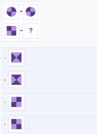 Practice actual questions for CogAT prep Grade 1