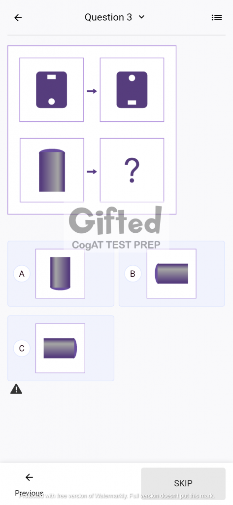Practice Questions for CogAT Grade 1