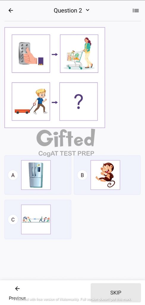 CogaT Verbal Battery 2nd Grade Practice Tests