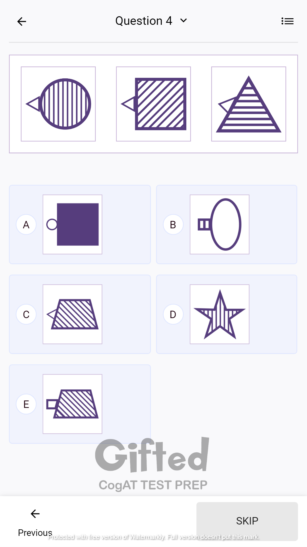 Online cogat nonverbal practice test for grade 2