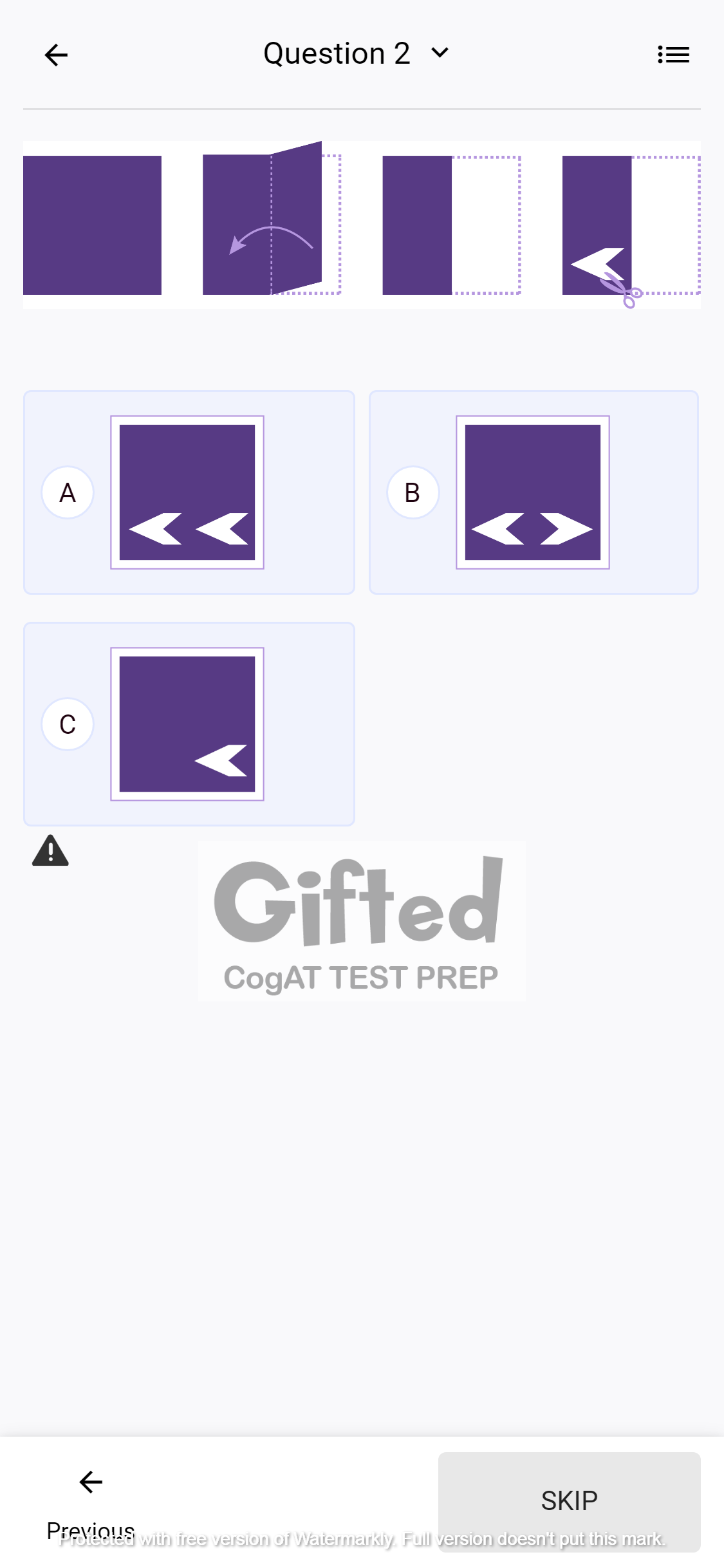 Free cogat practice test for kindergarten