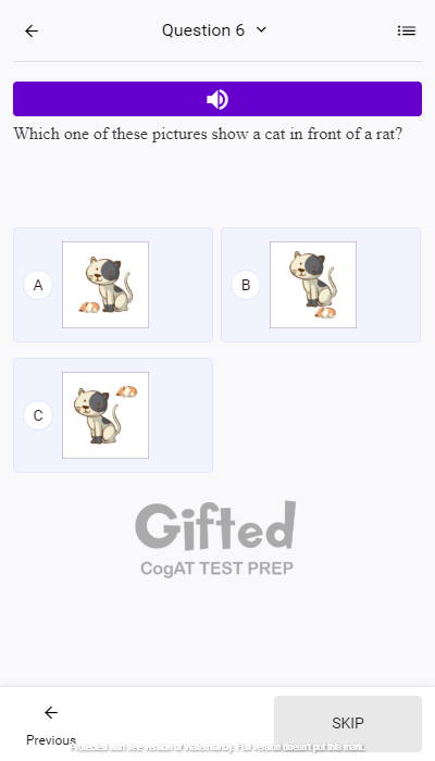 Free Cogat practice test Verbal Battery 2nd Grade