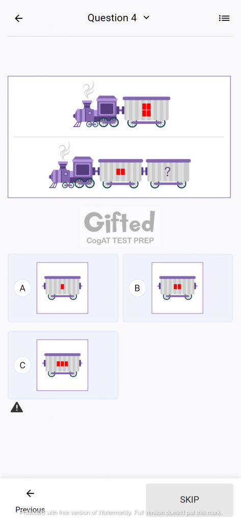 Free CogAT Test Questions for Number Puzzles 