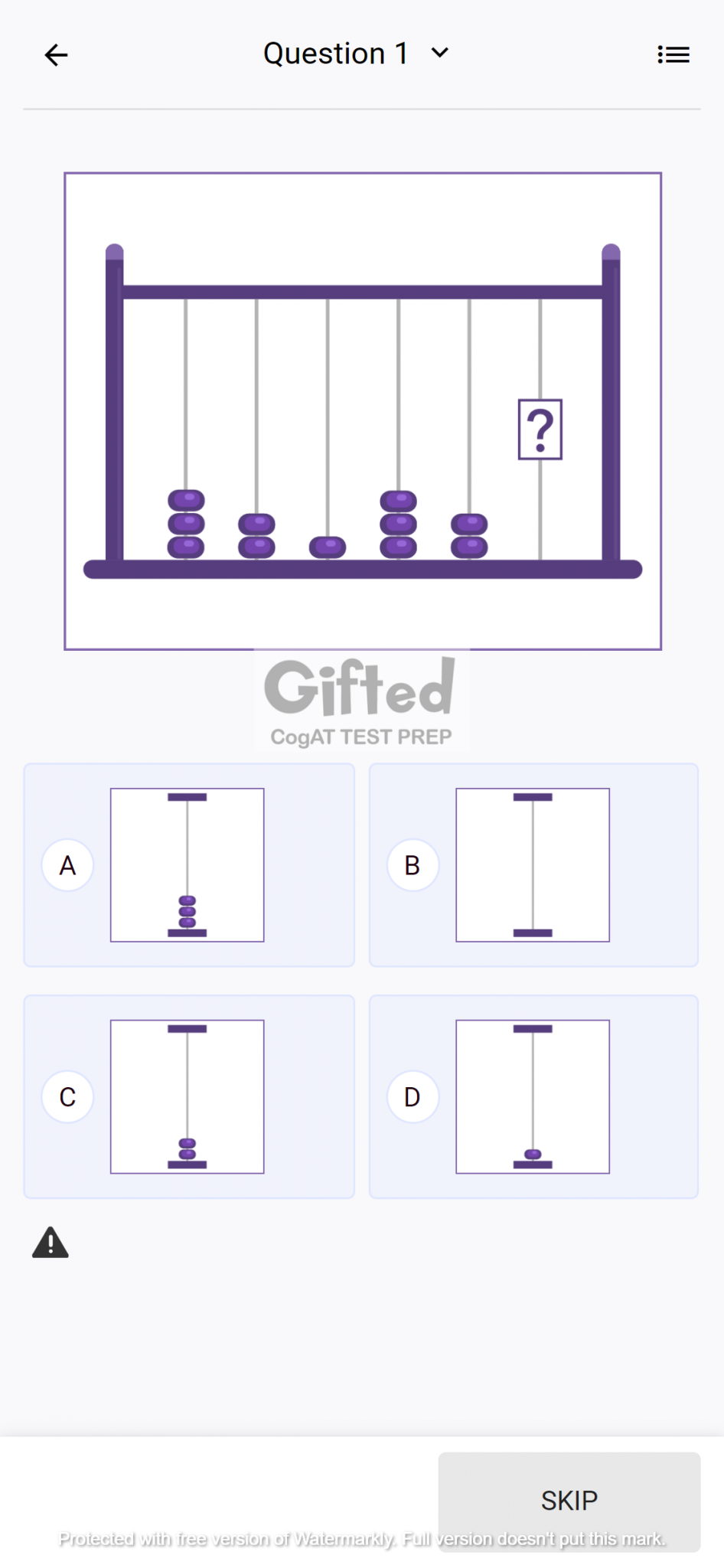 Free cogat test sample questions for kindergarten by gifted