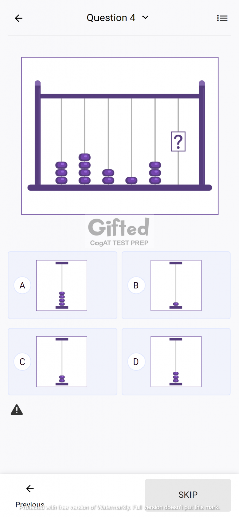 Free CogAT Practice Questions for Number Series