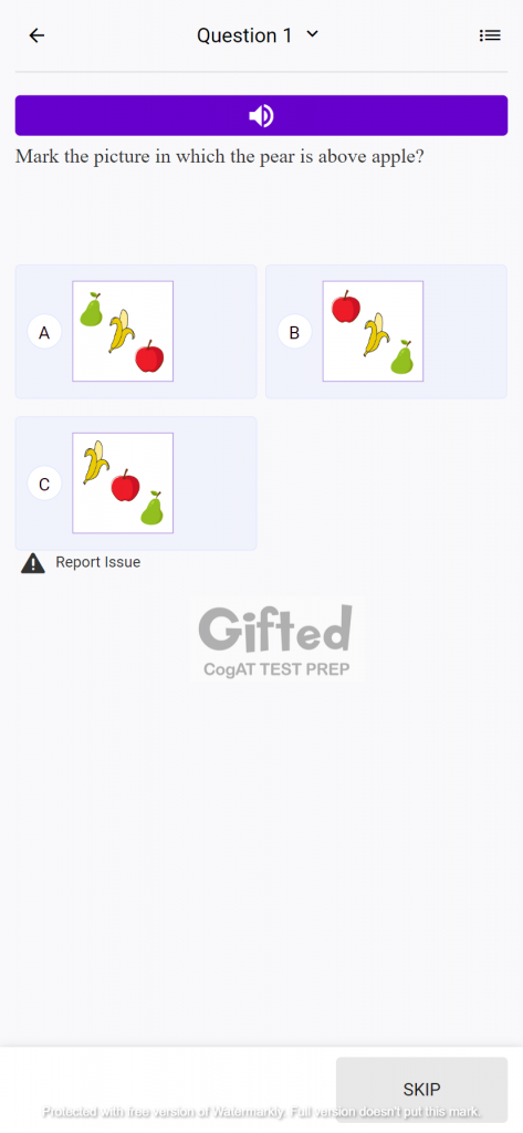 gifted test practice