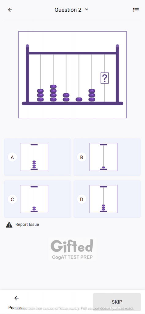 CogAT practice test