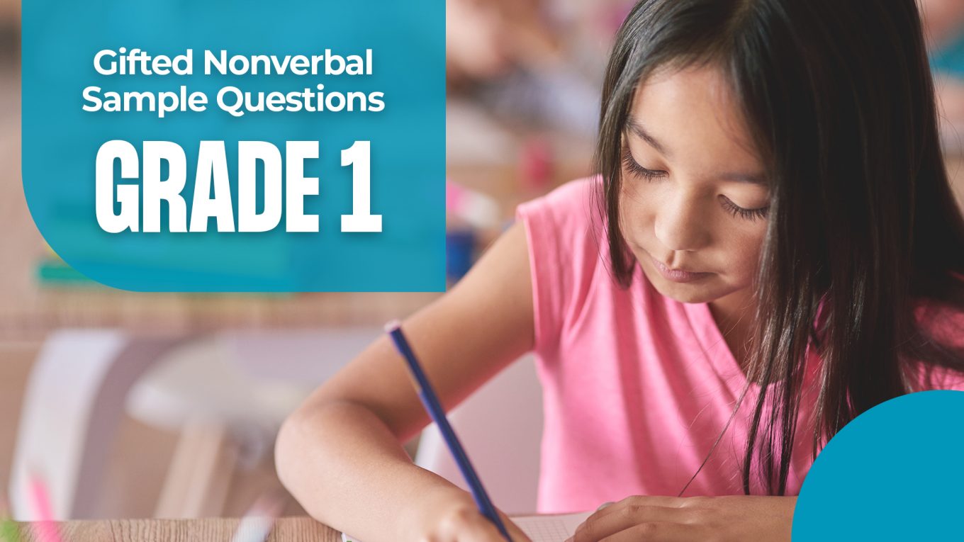 Gifted test nonverbal practice questions for grade 1