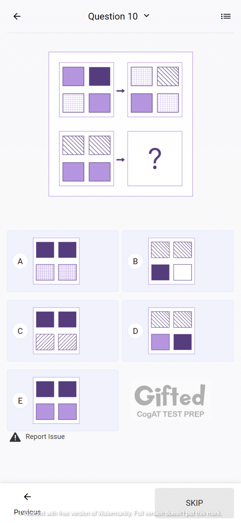 Grade 4 sample cogat questions gifted and talented program