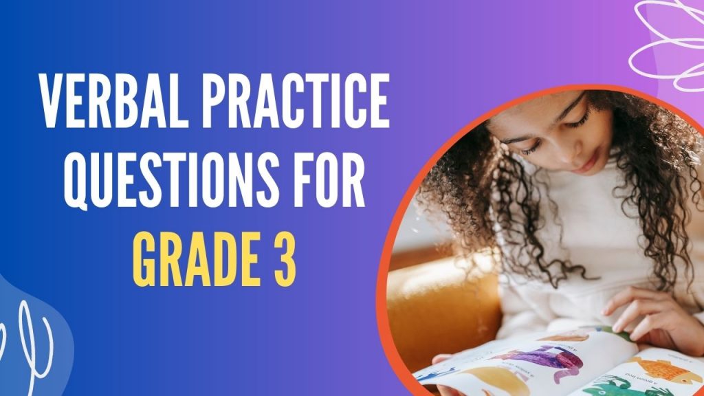 CogAT verbal sample questions for grade 3