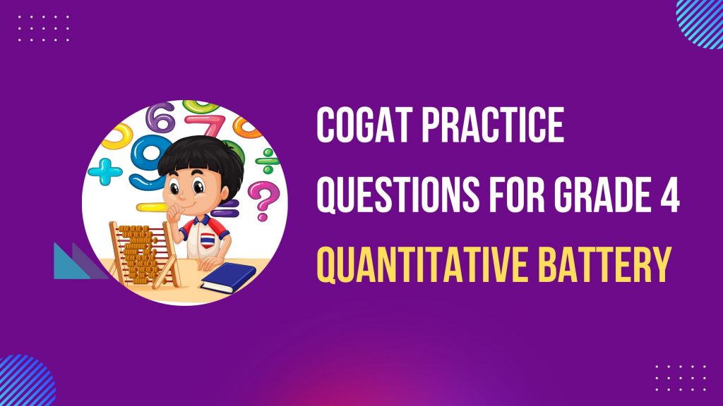 CogAT Practice Questions for Grade 4